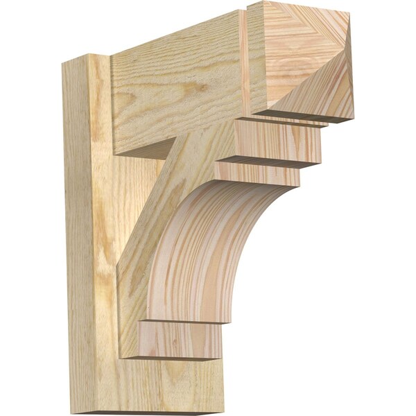 Ekena Millwork Merced Arts & Crafts Rough Sawn Outlooker, Douglas Fir, 6"W x 14"D x 14"H OUT06X14X14MRC03RDF - main